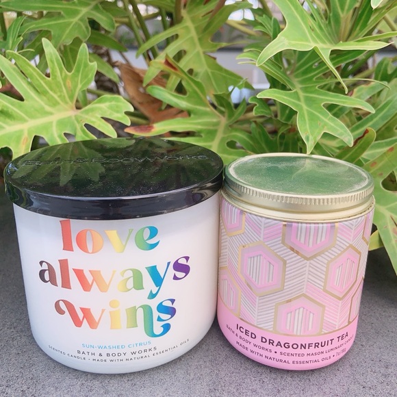 BBW Sun-Washed citrus candle & Ice Dragonfruit tea candle Bundle - Picture 10 of 11